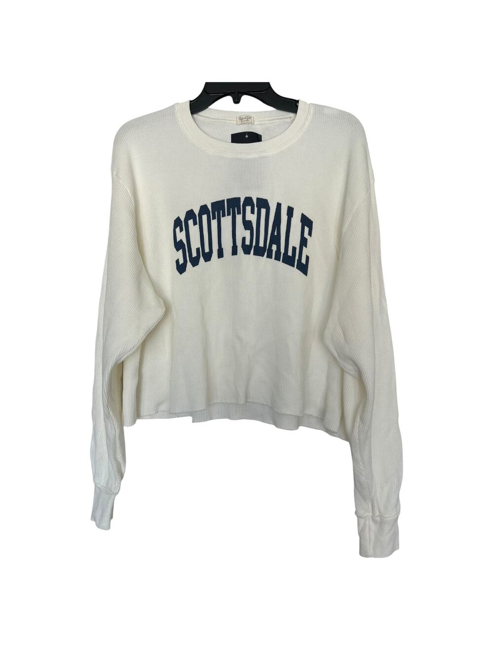 Brandy Melville John Galt Scottsdale Waffle Thermal Crop Top NWT One Size